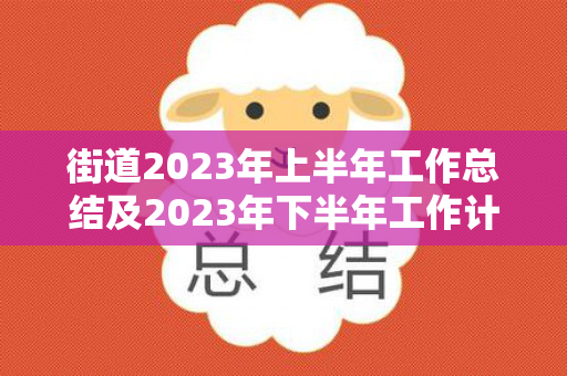 街道2023年上半年工作总结及2023年下半年工作计划（2021年街道工作计划和目标怎么写）