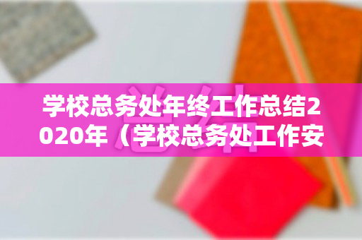 学校总务处年终工作总结2020年（学校总务处工作安排）