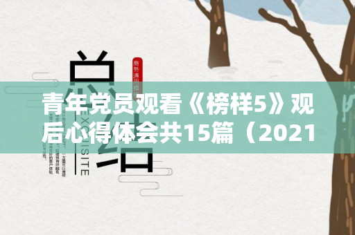 青年党员观看《榜样5》观后心得体会共15篇（2021榜样5党员观后感榜样5观后心得体会党员）