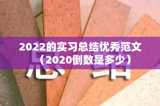 2022的实习总结优秀范文（2020倒数是多少）